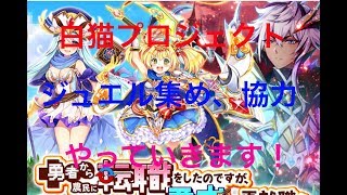 白猫プロジェクト0時に11連引くかもです！最大1000個集めます！