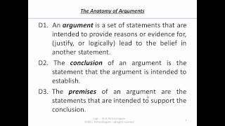 3,1 The Anatomy of Arguments (part 1)
