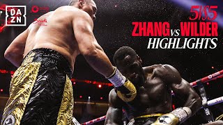 BRUTAL KO | Zhilei Zhang vs. Deontay Wilder Highlights (Queensberry vs. Matchroo