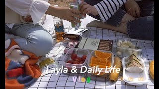 Layla \u0026 Daily Life vlog02 | 4월 초의 소확행, Picnic , 벚꽃 구경