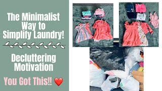 The Minimalist Way to Simplify Laundry | Decluttering Motivation ❤️