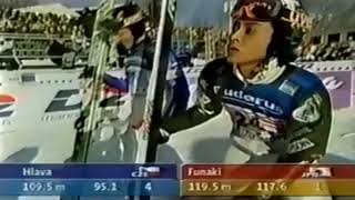 Kazuyoshi Funaki - 119.5m - 4HT  Bischofshofen 06.01.2000