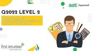 AAT Q2022 Principles of Bookkeeping Controls (POBC) - Task 5 \u0026 6 - First Intuition