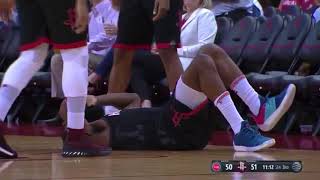 Blake Griffin Injures James Harden With "Zaza Pachulia" Move| Rockets vs Pistons 2018|