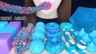 【ASMR】【咀嚼音 】BLUEDESSERTS 青いデザート PLANETGUMMI NERDSROPEMUKBANG 먹방 食べる音 EATINGSOUNDS NOTALKING