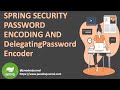 Spring security password encoding and DelegatingPasswordEncoder