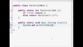 Java - Recursion: Factorial. Simple Clear Coding.
