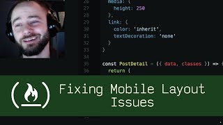Fixing Mobile Layout Issues (P5D25) - Live Coding with Jesse