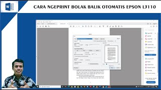 CARA NGEPRINT BOLAKBALIK OTOMATIS | Epson L3110