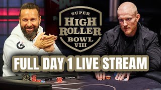 Super High Roller Bowl VIII | $300,000 Buy-In Main Event | Day 1 Live Stream with Negreanu & Koon