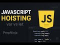 🔑 JavaScript Hoisting Explained | var vs let (Interview Question) 📚