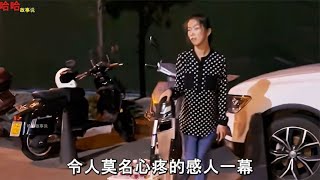 残疾女孩拖车卖水，陌生男子行为感人，有钱做好事，没钱做好人！