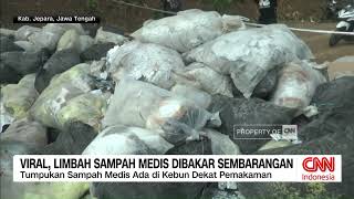 Viral, Limbah Sampah Medis Dibakar Sembarangan