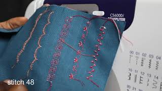 How to sew Decorative stitches on Brother CS6000i Sewing machine