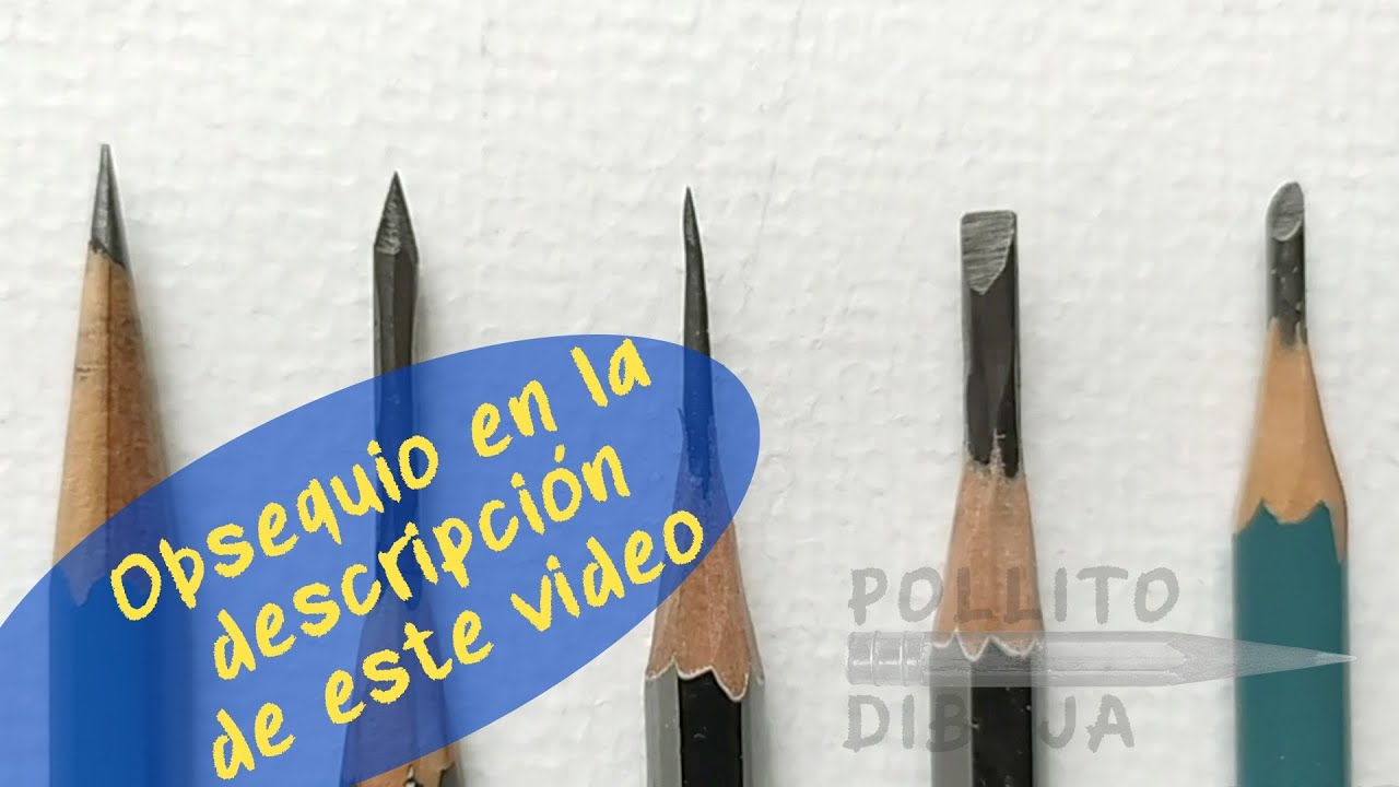 Tipos De Puntas De Lápices Para Dibujar Y Como Obtenerlas. - YouTube