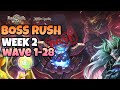 BOSS RUSH WEEK 2 WAVE 1-28 DONE!![Summoners War x Jujutsu Kaisen]