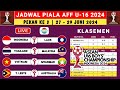 Jadwal Piala AFF U-16 2024 Pekan ke 3 - INDONESIA VS LAOS - Klasemen Piala AFF U-16 2024 Terbaru