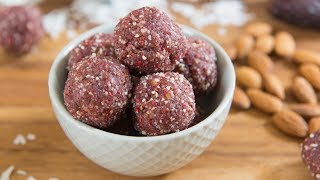 Raspberry Coconut Energy Bites