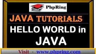 Java Tutorials | Hello World in JAVA using Eclipse IDE | Learn Java Basics | Your First JAVA Program