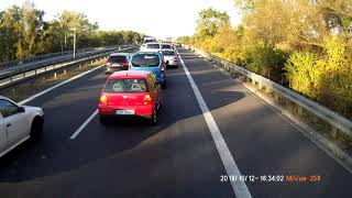 omijanie wypadku pasem awaryjnym,A6 szczecin