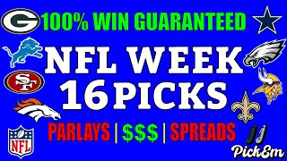 NFL WEEK 16 PREDICTIONS (100% ACCURACY💰) | NFL 2025 | JandJPickEm