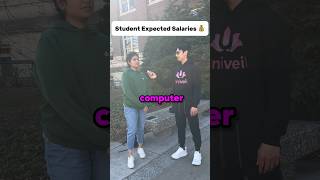 How much does this computer science student want to make? #student #college #streetinterview #salary