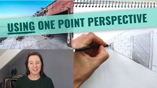 How To USE One Point Perspective - Full Drawing Tutorial For Beginners