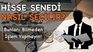 Hisse Senedi Analizi Nasıl Yapılır? / Temel Analiz Eğitimi