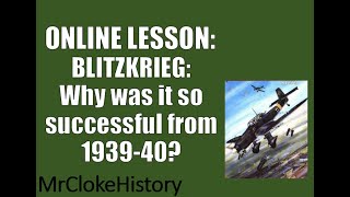 KS3 History - WWII: Blitzkrieg and Dunkirk