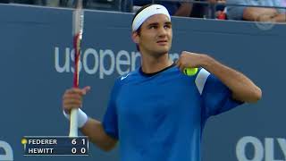 Roger Federer VS Lleyton Hewitt | US Open 2004 Final | Roger Federer Career Singles Title #4