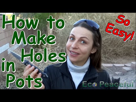 How to Make (cut, no drill) Drainage Holes in Plastic Pots with a Knife. How to Make (cut, no drill) Drainage Holes in Plastic Pots with a Knife.
