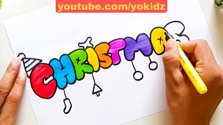 How to Write CHRISTMAS Stylish | How To Write Christmas Letter | Christmas Font 2