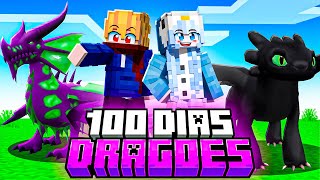 SOBREVIVENDO 100 DIAS COM DRAGÕES EM DUPLA NO MINECRAFT!