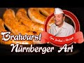 Bratwurst Nürnberger Art selber machen - Nürnberger Bratwurst selber machen - Opa Jochen´s Rezept