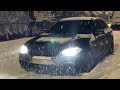 ВЫЛЕТЕЛ НА ЛЕТНЕЙ РЕЗИНЕ ПО СНЕЖНОМУ ГОРОДУ. bmw f10