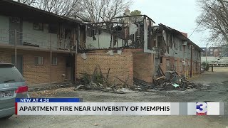 Fire damages apartments near University of Memphis