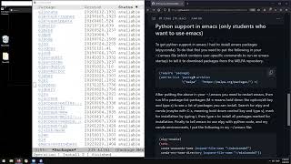 Install and configure python support in emacs