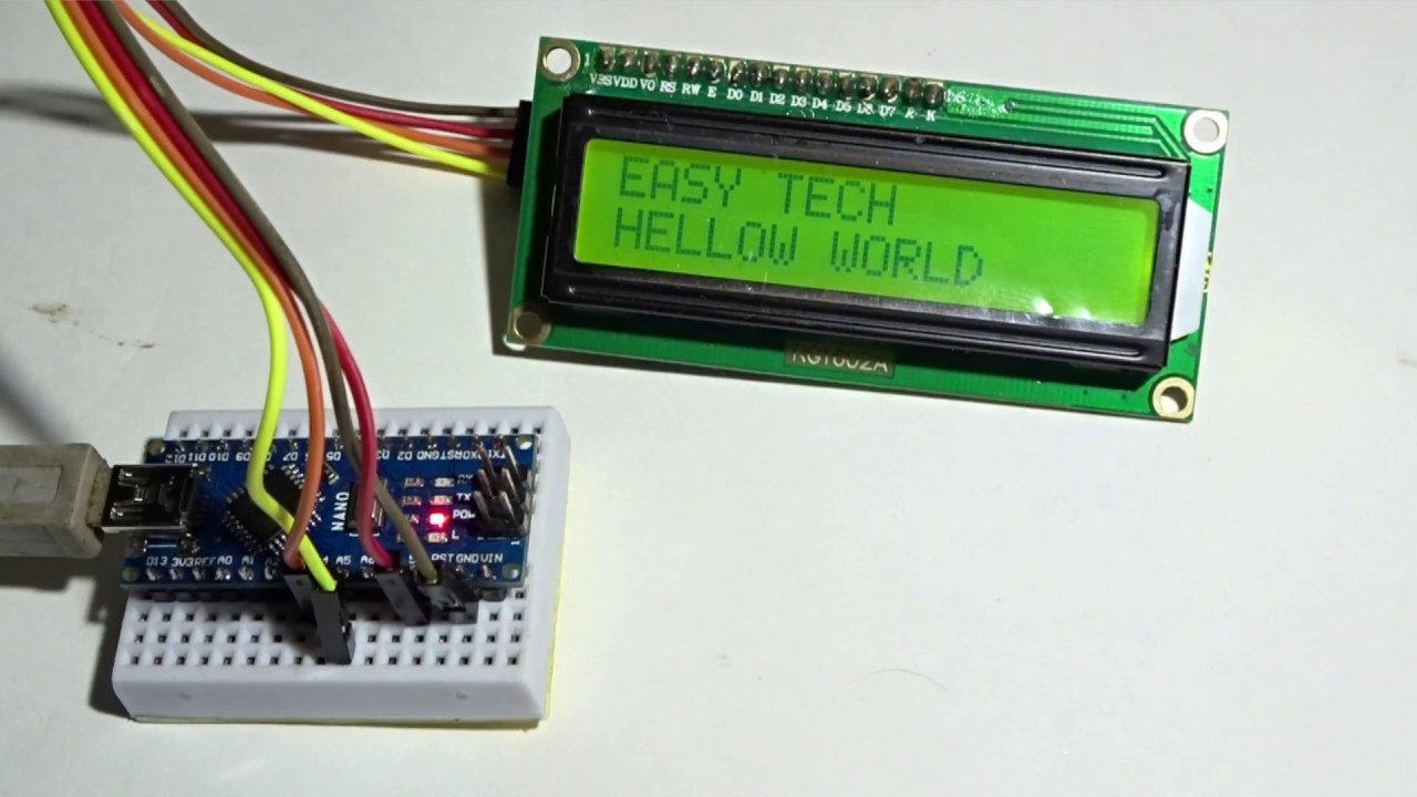 How To Connect LCD Display With Arduino Nano Kit - YouTube