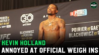 Kevin Holland annoyed at UFC 291 Official Weigh-Ins: "Venum, make longer shorts"