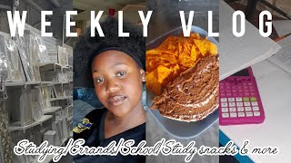 Weekly Vlog:Studying, Errands, Study snacks, School & more