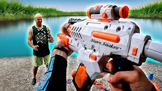 WATER GUNS for NERF GUN GAME | SUPER SOAKER 9.0