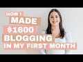 My First Month Blogging & Mediavine Journey Update