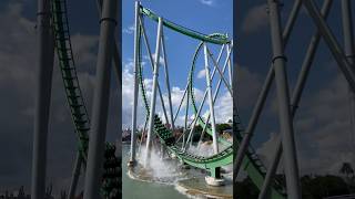 Crazy Intense Hulk Themed Coaster 🦠🎢😳 #shorts