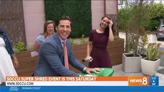 CW San Diego Covers SDCCU Super Shred Event
