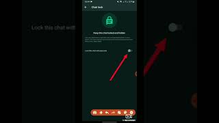 How to enable whatsapp chat lock feature #shortfeed #shorts #whatsapptriks #whatsappprivacy #viral