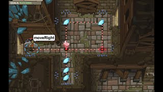 CodeCombat level 2 (Kithgard Dungeons: Gems in the Deep)