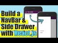ReactJS - Build a Responsive Navigation Bar & Side Drawer Tutorial