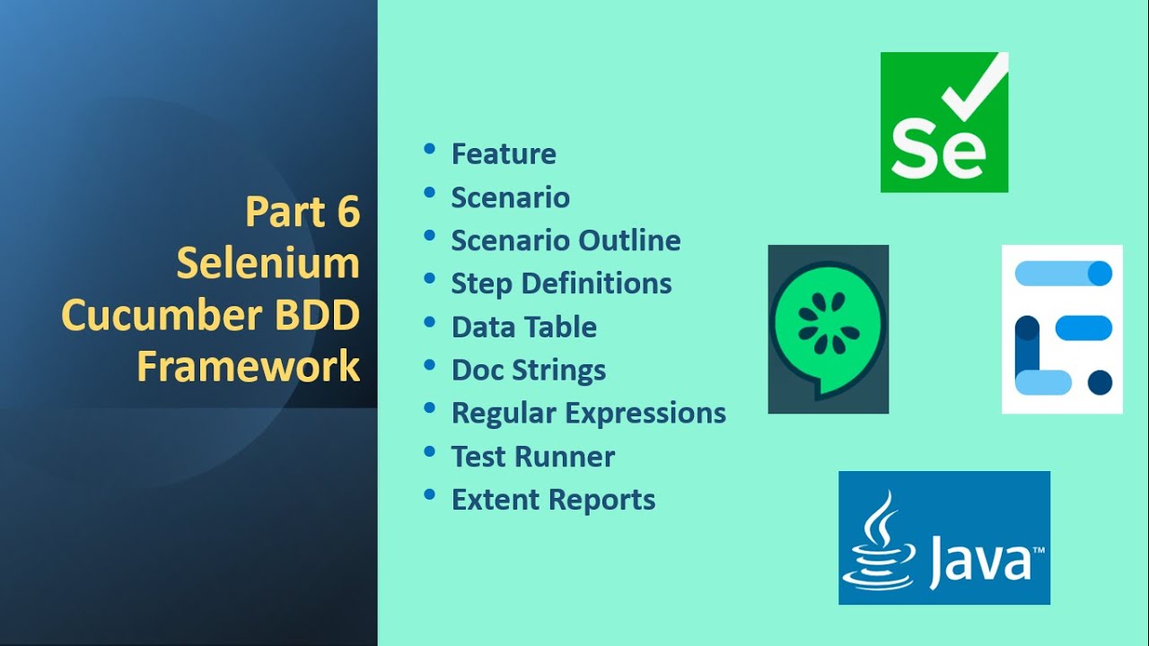 Part 6 - Selenium Cucumber BDD Framework - YouTube