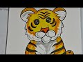 How to draw tiger step by step🐯|Easy tiger drawing🐅#easytrick#easytigerdrawing#easyforbegginers#art