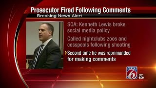 Prosecutor fired following comments